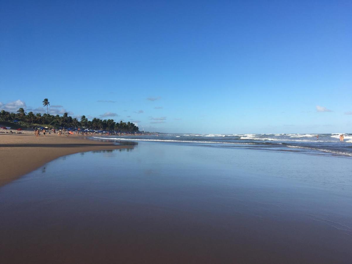 Chalé em frente à Praia Salvador Exterior foto